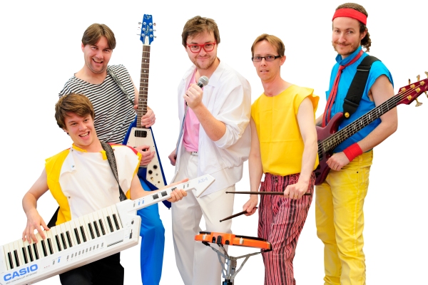 The 80's Flashback in 80's attire and with 80's instruments